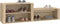 vidaXL - Schoenenkast - 150x35x45 - cm - bewerkt - hout - sonoma - eikenkleurig
