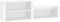 vidaXL - Schoenenkast - 150x35x45 - cm - bewerkt - hout - wit