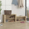 vidaXL - Schoenenkast - 150x35x45 - cm - bewerkt - hout - zwart