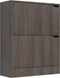 vidaXL - Schoenenkast - 2 - deuren - 59x24x74 - cm - bewerkt - hout - sonoma - eiken