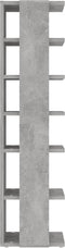 vidaXL - Schoenenkast - 27,5x27x102 - cm - bewerkt - hout - betongrijs