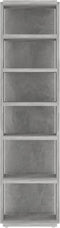 vidaXL - Schoenenkast - 27,5x27x102 - cm - bewerkt - hout - betongrijs