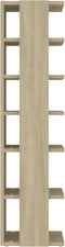 vidaXL - Schoenenkast - 27,5x27x102 - cm - bewerkt - hout - sonoma - eikenkleurig