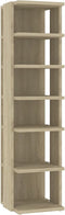 vidaXL - Schoenenkast - 27,5x27x102 - cm - bewerkt - hout - sonoma - eikenkleurig