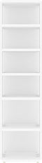vidaXL - Schoenenkast - 27,5x27x102 - cm - bewerkt - hout - wit