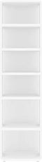 vidaXL - Schoenenkast - 27,5x27x102 - cm - bewerkt - hout - wit