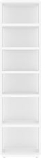 vidaXL - Schoenenkast - 27,5x27x102 - cm - bewerkt - hout - wit