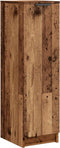 vidaXL - Schoenenkast - 29,5x35x100,5 - cm - bewerkt - hout - oud - houtkleurig