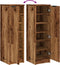 vidaXL - Schoenenkast - 29,5x35x100,5 - cm - bewerkt - hout - oud - houtkleurig