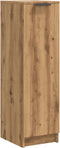 vidaXL - Schoenenkast - 29,5x35x100,5 - cm - bewerkt - hout - artisanaal - eiken