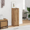 vidaXL - Schoenenkast - 29,5x35x100,5 - cm - bewerkt - hout - artisanaal - eiken