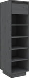 vidaXL - Schoenenkast - 30x34x105 - cm - massief - grenenhout - grijs