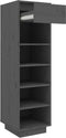 vidaXL - Schoenenkast - 30x34x105 - cm - massief - grenenhout - grijs