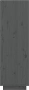 vidaXL - Schoenenkast - 30x34x105 - cm - massief - grenenhout - grijs