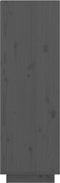 vidaXL - Schoenenkast - 30x34x105 - cm - massief - grenenhout - grijs