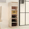 vidaXL - Schoenenkast - 30x34x105 - cm - massief - grenenhout - honingbruin