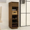 vidaXL - Schoenenkast - 30x34x105 - cm - massief - grenenhout - honingbruin