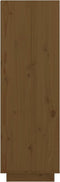 vidaXL - Schoenenkast - 30x34x105 - cm - massief - grenenhout - honingbruin