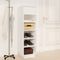 vidaXL - Schoenenkast - 30x34x105 - cm - massief - grenenhout - wit