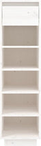 vidaXL - Schoenenkast - 30x34x105 - cm - massief - grenenhout - wit