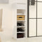 vidaXL - Schoenenkast - 30x34x105 - cm - massief - grenenhout - wit