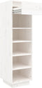 vidaXL - Schoenenkast - 30x34x105 - cm - massief - grenenhout - wit