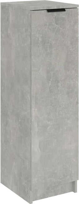 vidaXL - Schoenenkast - 30x35x100 - cm - bewerkt - hout - betongrijs