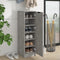vidaXL - Schoenenkast - 30x35x100 - cm - bewerkt - hout - betongrijs