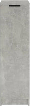vidaXL - Schoenenkast - 30x35x100 - cm - bewerkt - hout - betongrijs