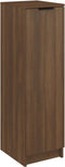 vidaXL - Schoenenkast - 30x35x100 - cm - bewerkt - hout - bruin - eikenkleur