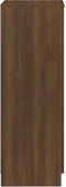 vidaXL - Schoenenkast - 30x35x100 - cm - bewerkt - hout - bruin - eikenkleur
