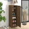 vidaXL - Schoenenkast - 30x35x100 - cm - bewerkt - hout - bruin - eikenkleur