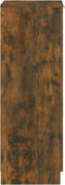 vidaXL - Schoenenkast - 30x35x100 - cm - bewerkt - hout - gerookt - eikenkleurig