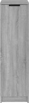 vidaXL - Schoenenkast - 30x35x100 - cm - bewerkt - hout - grijs - sonoma - eikenkleur