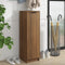 vidaXL - Schoenenkast - 30x35x100 - cm - bewerkt - hout - hoogglans - wit