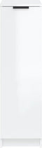vidaXL - Schoenenkast - 30x35x100 - cm - bewerkt - hout - hoogglans - wit