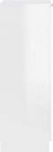 vidaXL - Schoenenkast - 30x35x100 - cm - bewerkt - hout - hoogglans - wit