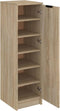 vidaXL - Schoenenkast - 30x35x100 - cm - bewerkt - hout - sonoma - eikenkleurig