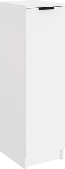vidaXL - Schoenenkast - 30x35x100 - cm - bewerkt - hout - wit