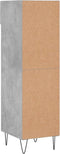 vidaXL - Schoenenkast - 30x35x105 - cm - bewerkt - hout - betongrijs