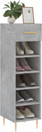 vidaXL - Schoenenkast - 30x35x105 - cm - bewerkt - hout - betongrijs