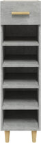 vidaXL - Schoenenkast - 30x35x105 - cm - bewerkt - hout - betongrijs