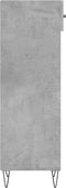 vidaXL - Schoenenkast - 30x35x105 - cm - bewerkt - hout - betongrijs