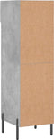 vidaXL - Schoenenkast - 30x35x105 - cm - bewerkt - hout - betongrijs