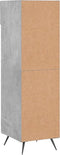vidaXL - Schoenenkast - 30x35x105 - cm - bewerkt - hout - betongrijs