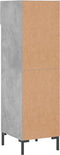 vidaXL - Schoenenkast - 30x35x105 - cm - bewerkt - hout - betongrijs
