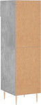 vidaXL - Schoenenkast - 30x35x105 - cm - bewerkt - hout - betongrijs