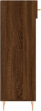 vidaXL - Schoenenkast - 30x35x105 - cm - bewerkt - hout - bruin - eikenkleur
