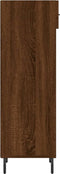 vidaXL - Schoenenkast - 30x35x105 - cm - bewerkt - hout - bruin - eikenkleur
