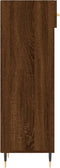vidaXL - Schoenenkast - 30x35x105 - cm - bewerkt - hout - bruin - eikenkleur